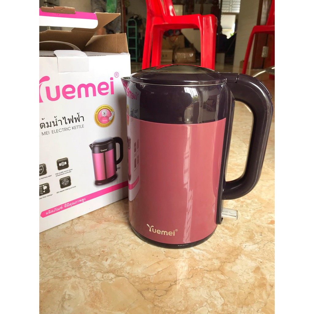 Ấm siêu tốc 2 lớp Inox Thái Lan Yuemei 2,5L