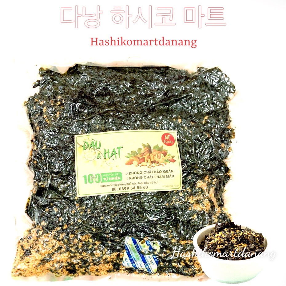 Rong biển cháy tỏi gói 500g