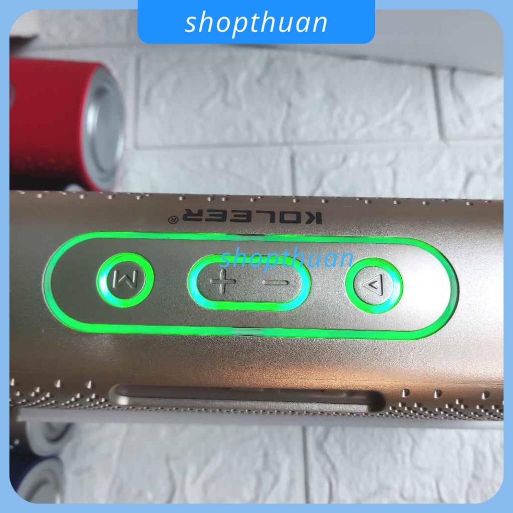 Loa bluetooth KOLEER S819 có đèn led nháy theo nhạc, pin sạc, nghe bluetooth, usb, thẻ nhớ, aux in