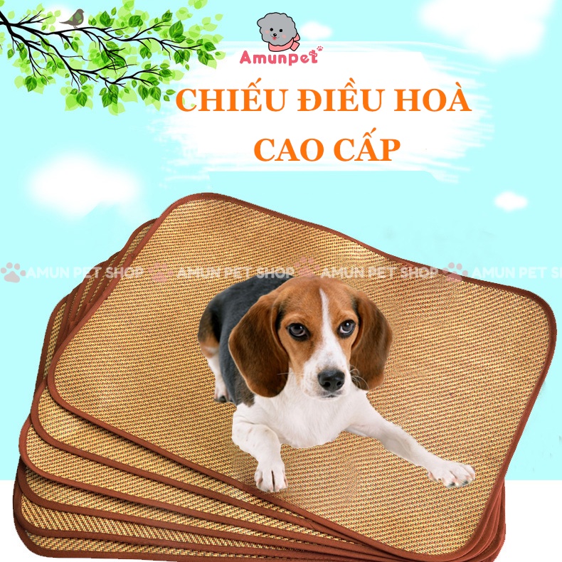 Chiếu Điều Hoà Cho Chó Mèo Mùa Hè Mát Mẻ Cao Cấp Giá Rẻ Thảm Mát Cho Thú Cưng Amun Pet