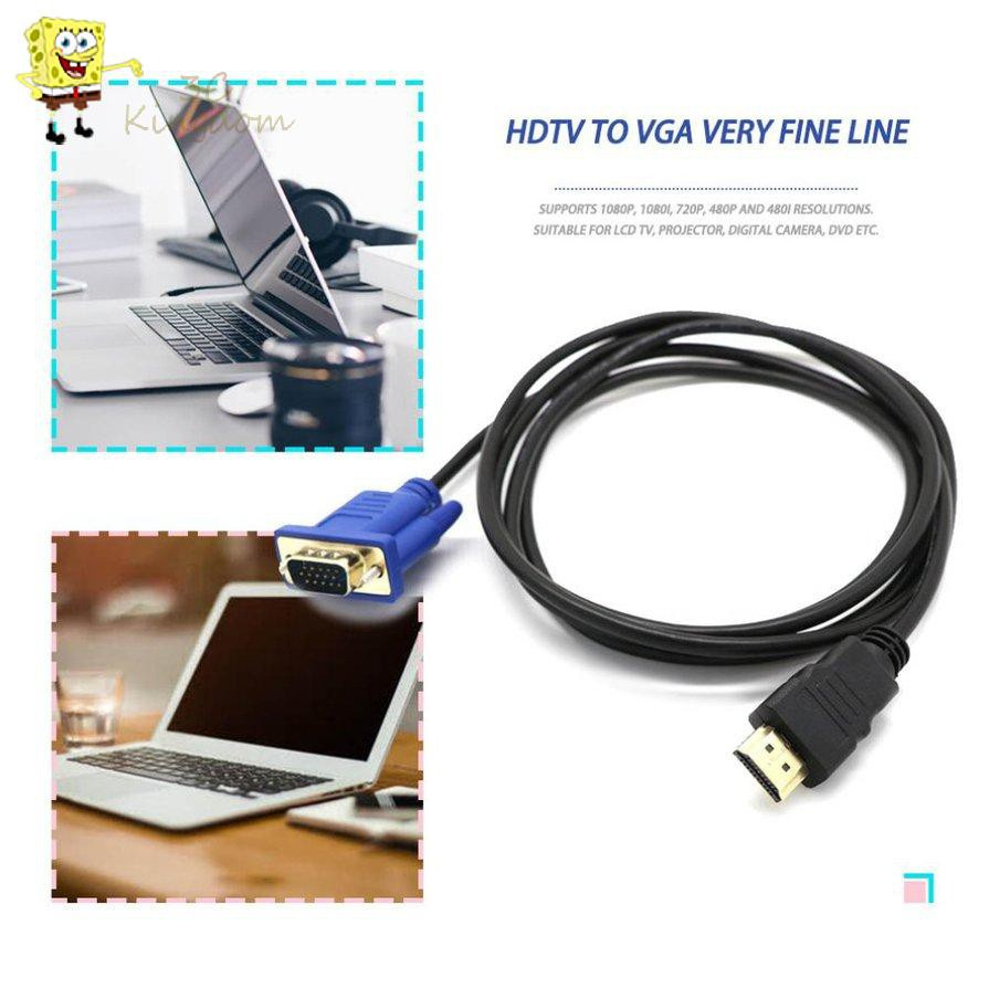 Dây Cáp Chuyển Đổi Hdmi-Compatible Sang Vga D-Sub Cho Tv Pc X3Ckingdomx