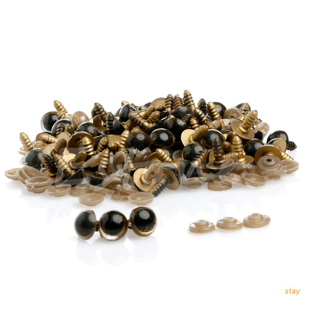 Set 100 Mắt Nhựa 10mm Cho Gấu Bông