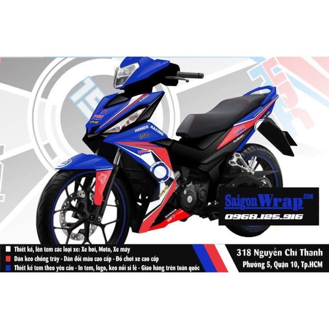 Tem chế Winner 150 HRC Xanh-Đỏ [170839]