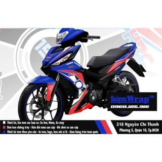 Tem chế Winner 150 HRC Xanh-Đỏ [170839]