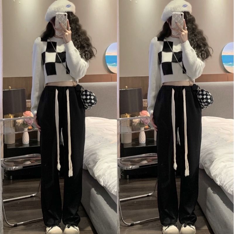 Áo sweater tay dài dáng rộng thiết kế mới thời trang phong cách Hàn Quốc cho nữ