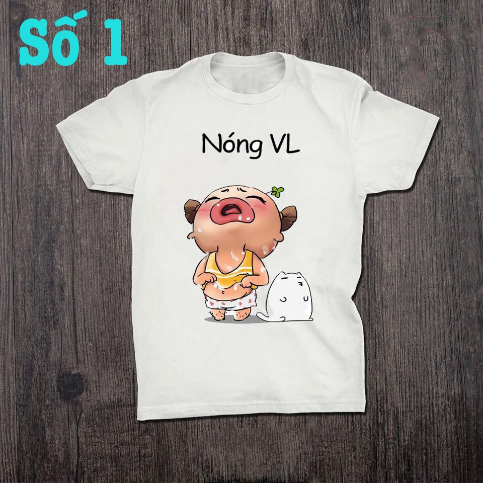 Áo thun unisex form rộng chibi hoạt hình Hàn Quốc vải dày mịn 2020