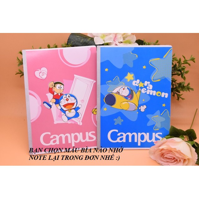 Vở 4 ô ly CAMPUS, vở cấp 1, tiểu học, tập 4 ô ly DORAEMON - Soleil Home