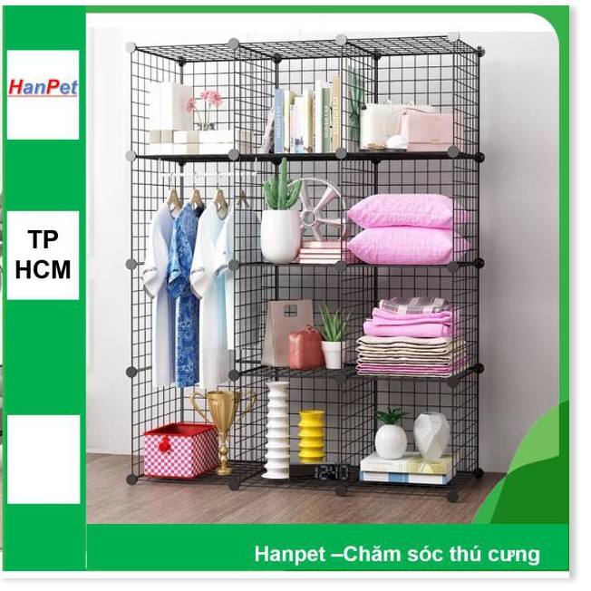 LN HP- Miếng ghép vạn năng 35x35cm - lắp ghép chuồng mèo, quây chó, làm kệ trang trí