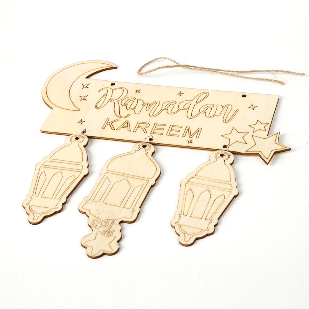 Lồng Đèn Gỗ Treo Trang Trí Nhà Cửa / Tiệc Cưới DIY