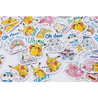 Bộ 45 Sticker Ngộ Nghĩnh dán trang trí E40