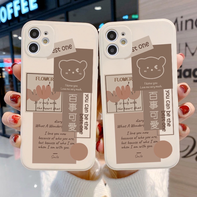 Ốp Điện Thoại Tpu Dẻo In Hình Khối Trắng Cổ Điển Đáng Yêu Cho Iphone 12 11 Pro Max Xs Max Xr 8 7 6s 6 Plus Se