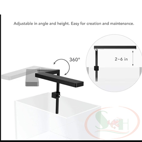 Đèn led ONF Flat Nano + quang phổ rgb kẹp bể thủy sinh cá tép
