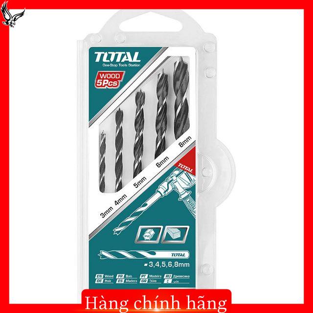 Bộ mũi khoan gỗ 5 chi tiết Total TACSD7055