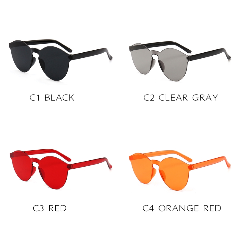 Kính mát gọng tròn màu kẹo ngọt phong cách Hàn Quốc | BigBuy360 - bigbuy360.vn