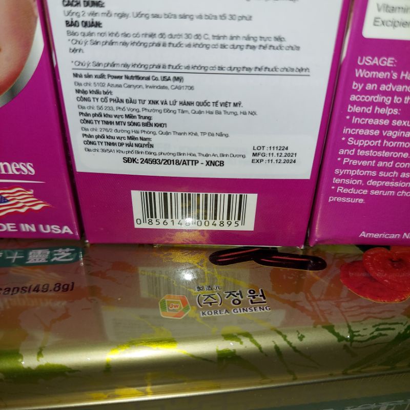 Tăng cường sinh lý Women’s Happiness hộp 60 viên