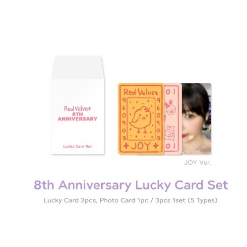 Red Velvet 8th Anniversary Lucky Card Set