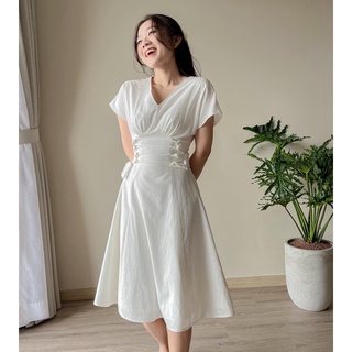 Đầm TIENA - Đầm thắt dây đan eo