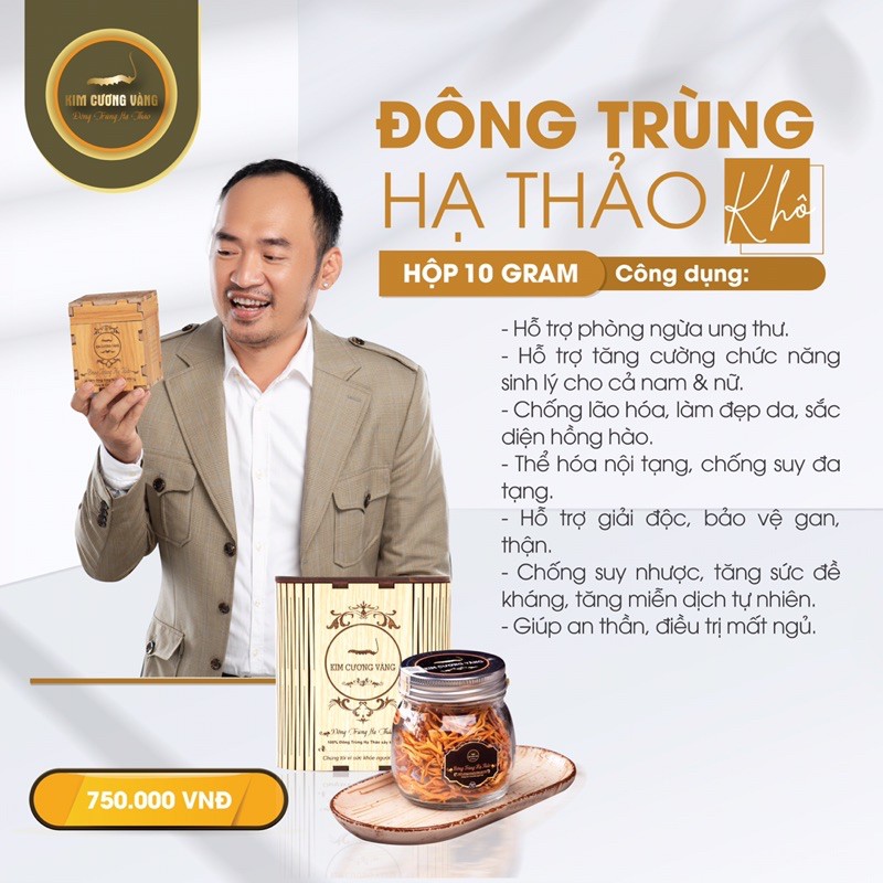 Đông Trùng Hạ Thảo khô - Kim Cương Vàng | BigBuy360 - bigbuy360.vn