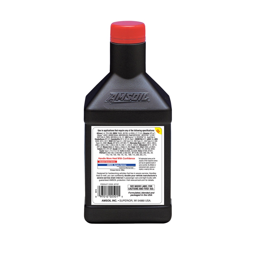 Dầu Nhớt Hộp Số Tự Động Amsoil Synthetic Automatic Transmission Fluid 946ml