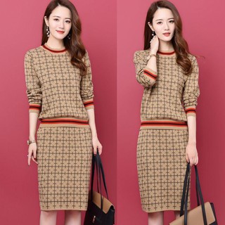 Set áo chân váy len đẹp msnn1508