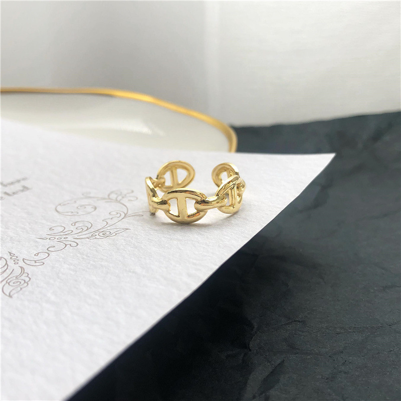 SUXI Nhẫn kiểu dáng đơn giản phong cách Hàn Quốc cho nữ