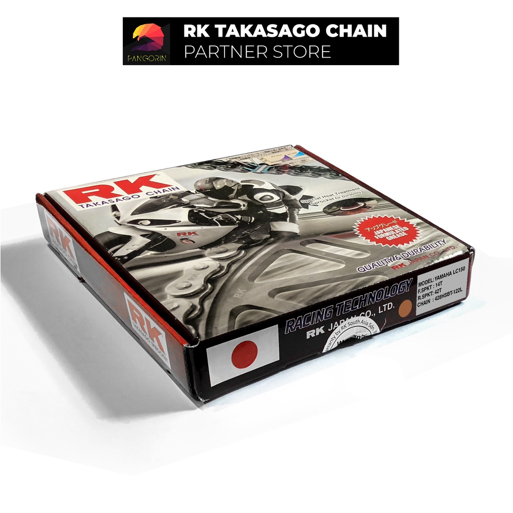 Nhông Sên Dĩa xe máy Yamaha Exciter 150 - Nhông Sên Dĩa RK - Nhông Dĩa thép - Sên không phốt