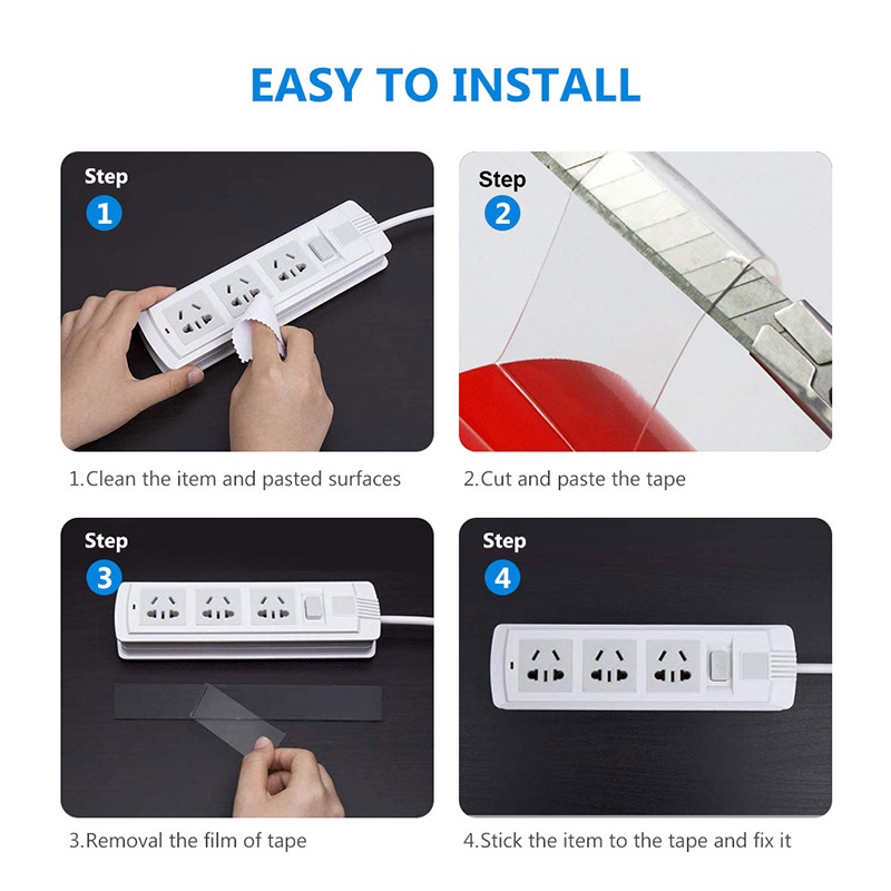 Cuộn Băng Keo Hai Mặt 5M Rộng 10/15MM Trong Suốt Hai Mặt