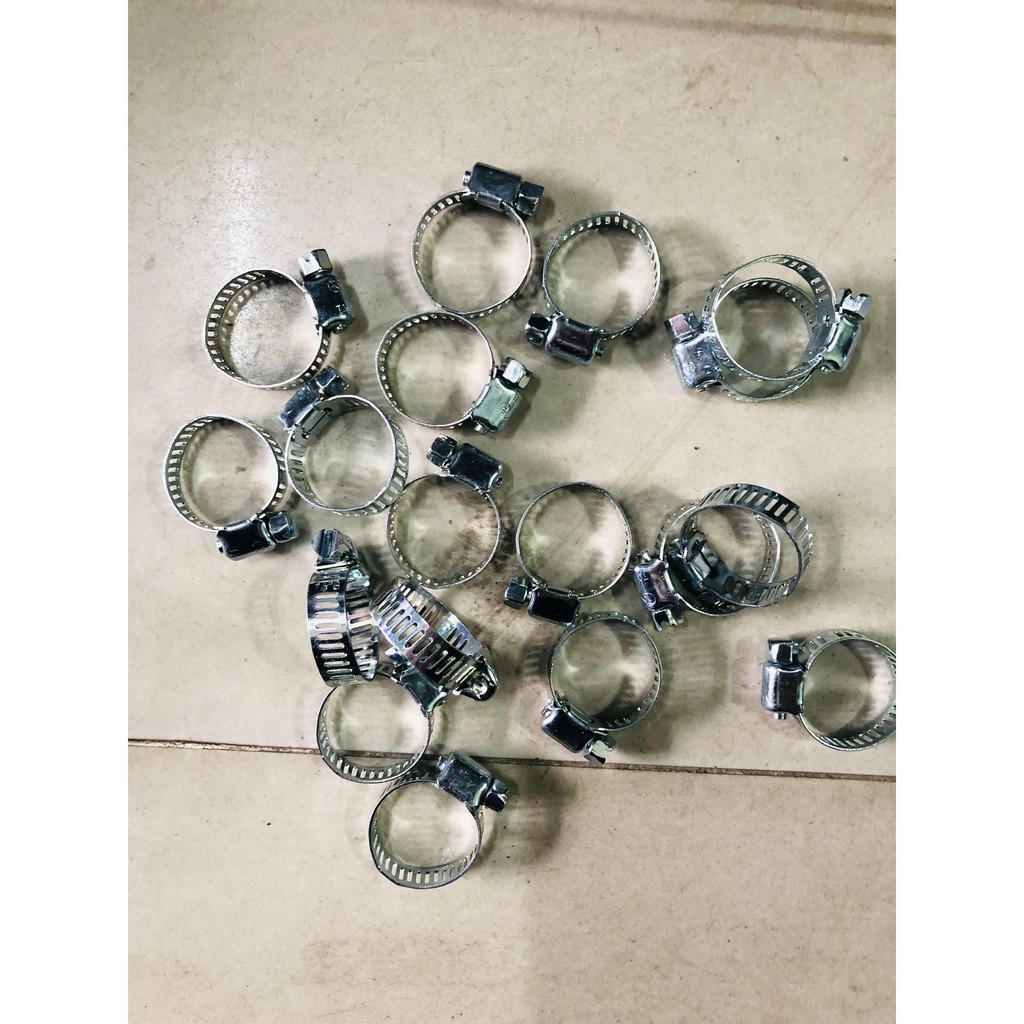 Đai xiết ống bằng inox( combo 10 cái)