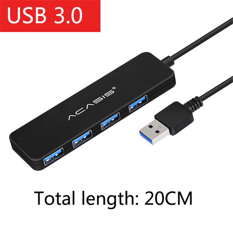 Hub USB 4 Cổng Chuẩn USB 3.0 Acasis AB3 L42 - Hàng Chính Hãng