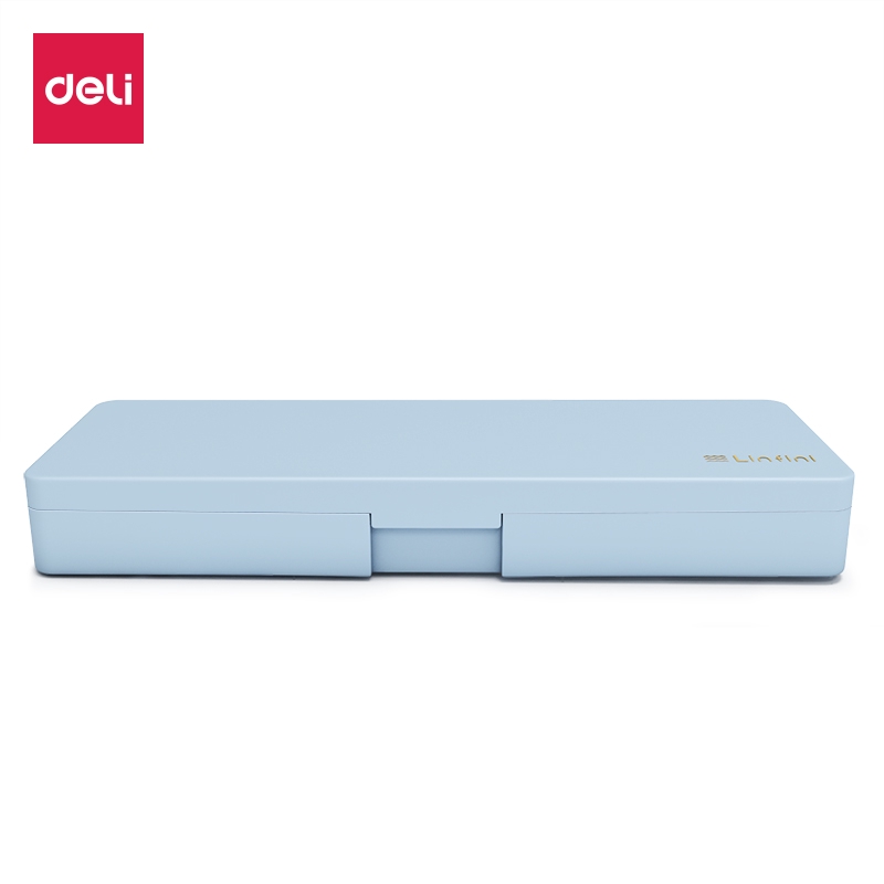 Hộp bút Deli dòng Linfini 8328 kiểu dáng đơn giản kích cỡ lớn màu giao ngẫu nhiên