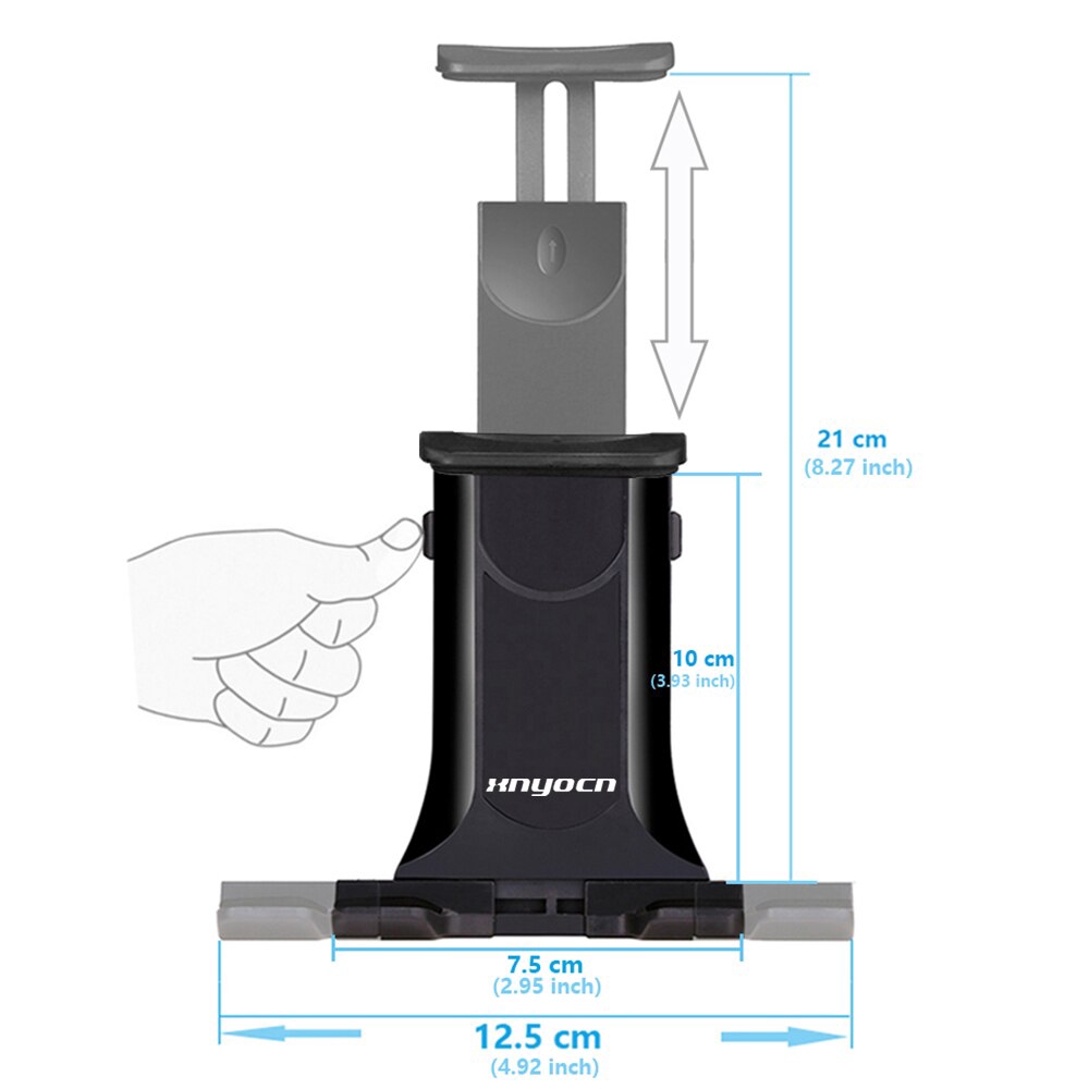 Giá Đỡ Điện Thoại / Máy Tính Bảng 4-12.9 Inch Có Giác Hút Gắn Kính Chắn Gió Xe Hơi Tiện Dụng Cho Ipad Air / Galaxy Tab / Tablet