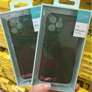 [Xanh Rêu] Ốp lưng Memumi siêu mỏng cho iPhone 11/ 11 pro/ 11 Pro max lưng nhám, Chống vân tay