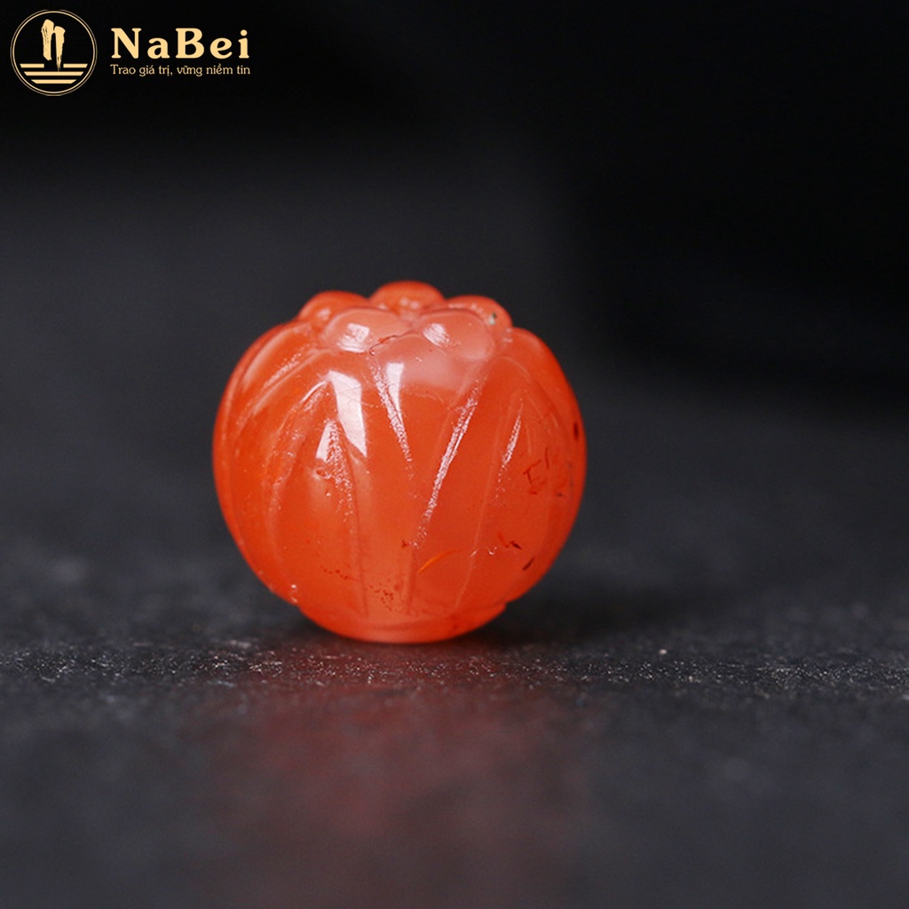 Charm Đá Mã Não Nam Hồng Tự Nhiên Phù Hợp Cho Nam Nữ Mệnh Hỏa, Thổ NB286 - Phong Thủy NaBei Store