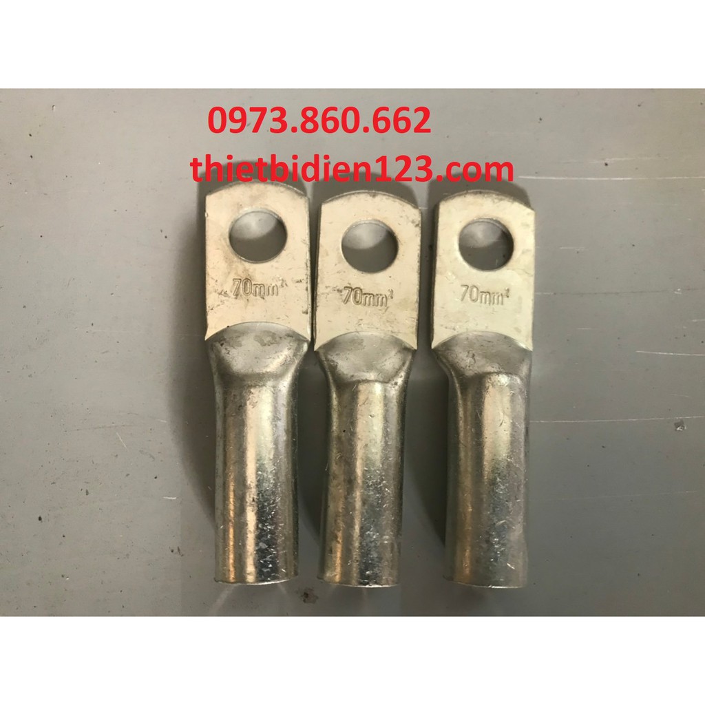 bộ 10 Đầu cos đồng M16 M25, M35, M50, M70, M95 - (đầu cos dùng cho dây cáp đồng )
