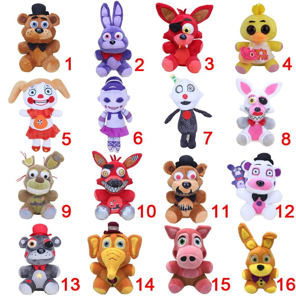 Đồ chơi thú nhồi bông hoạt hình FNAF dễ thương trang trí phòng trẻ em