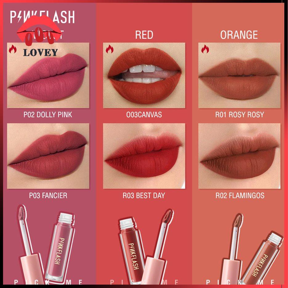 Son môi PINKFLASH dạng kem lì mềm mịn dưỡng ẩm lâu trôi | BigBuy360 - bigbuy360.vn
