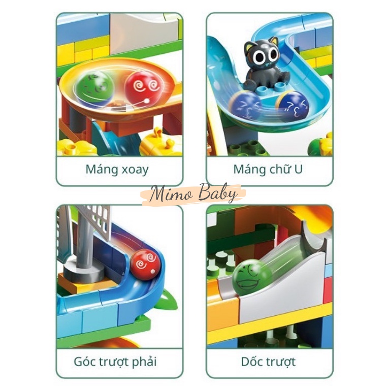 Bộ xếp hình LeGo cao cấp,  đồ chơi lắp ghép cho bé Mimo Baby