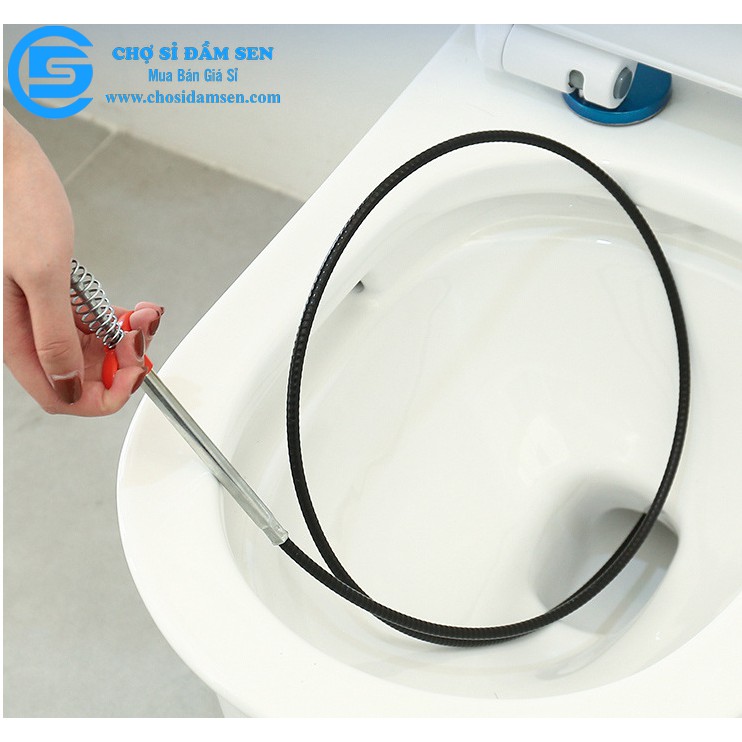 Dây thông cống, dây lấy rác ngăn nghẹt cống, dụng cụ thông cống móc rác lò xò đa năng
