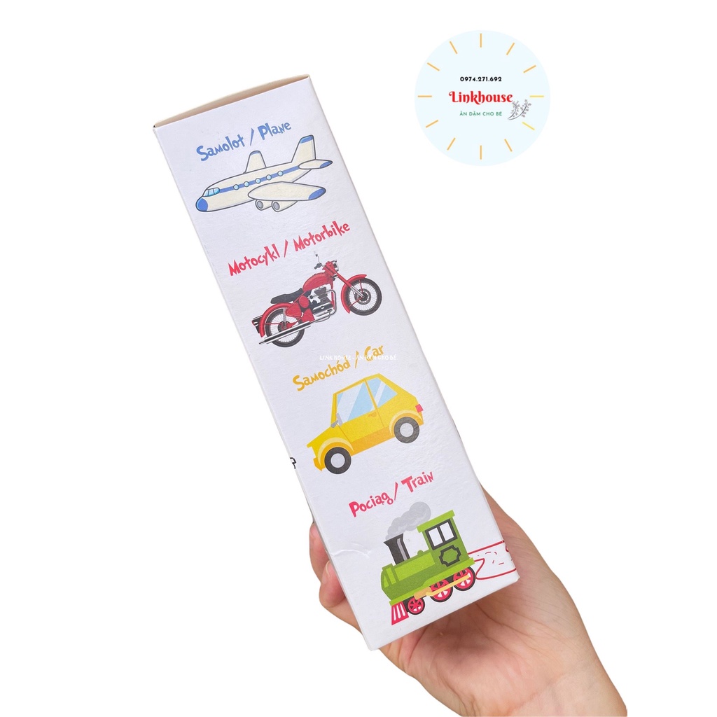 Nui Rau Củ Hữu Cơ Cho Bé Ăn Dặm Hình Động Cơ, Hình Con Vật Bartolini 250g