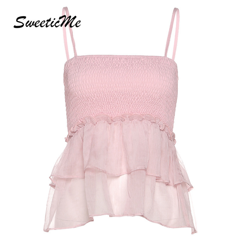 SweeticMe Women's 2021 New Suspenders Sexy Off Shoulder Fashion Strap Top