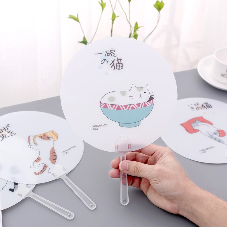 Quạt nhựa cầm tay cute hình unicorn, xương rồng dễ thương, quạt mini