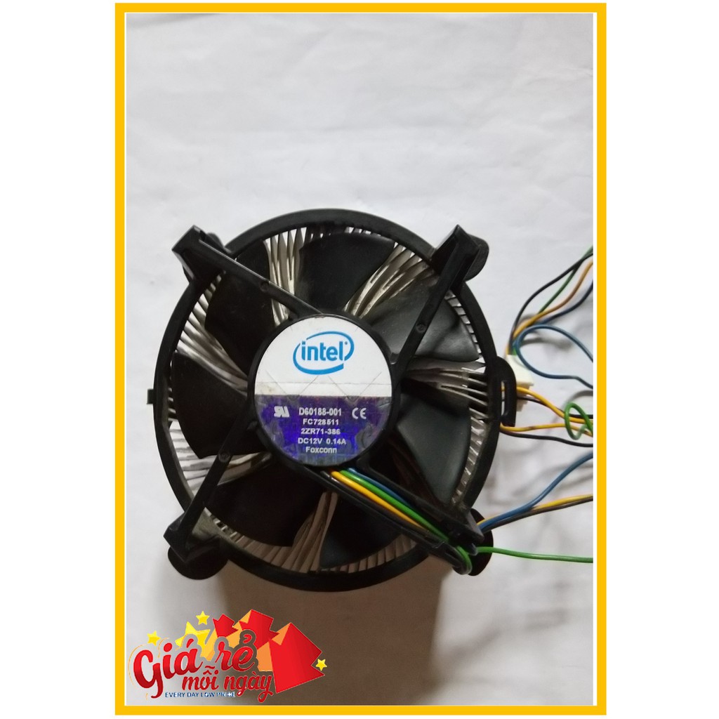 Quạt Fan tản nhiệt lõi đồng CPU intel main G31/G33/G35/G41 socket 775 DIY vào Socket 1150,1151,1155,1366