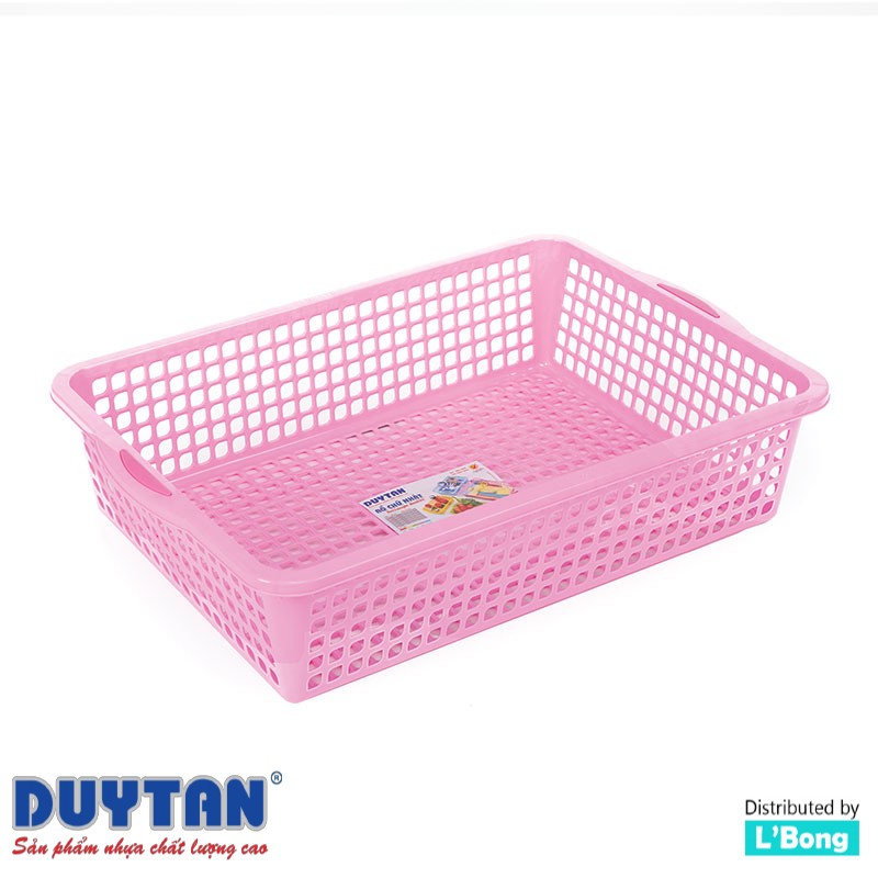 Rổ nhựa chữ nhật 3T4 (34 cm) Duy Tân