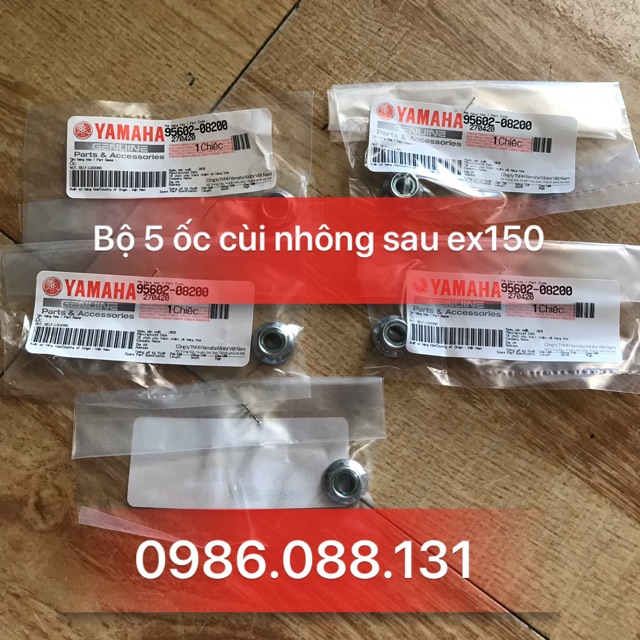 Bộ 6 ốc cùi nhông sau ex150 zin chính hãng