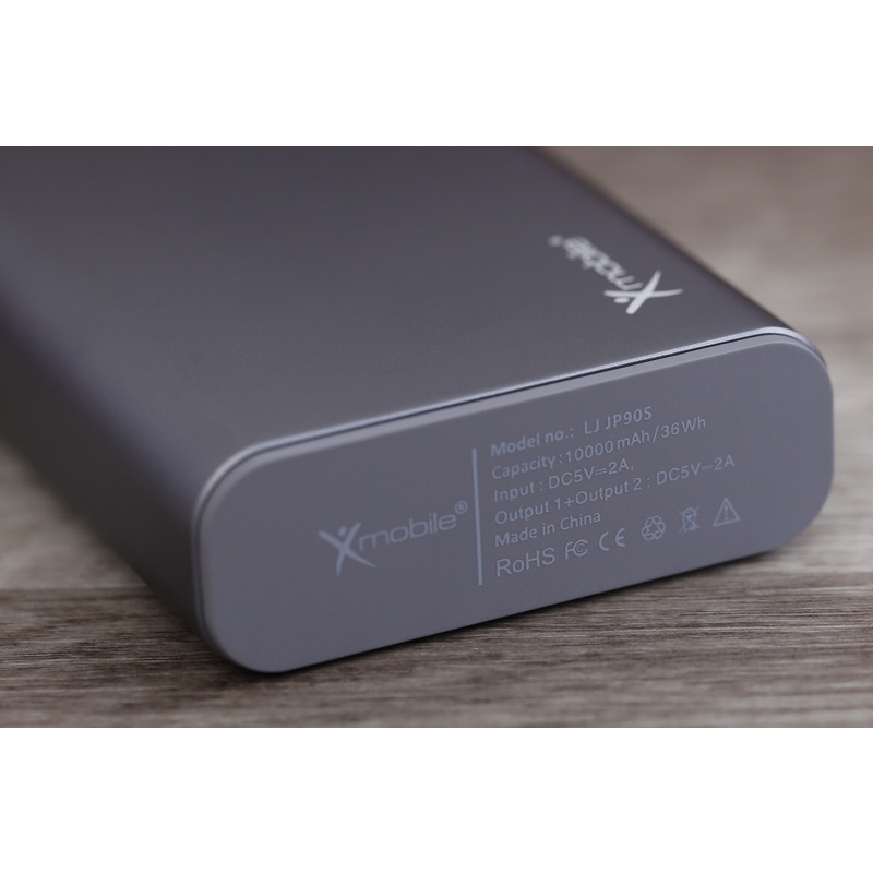 [FREESHIP] Sạc dự phòng Xmobile LJ JP90S 10000mAh  Nhôm Xám