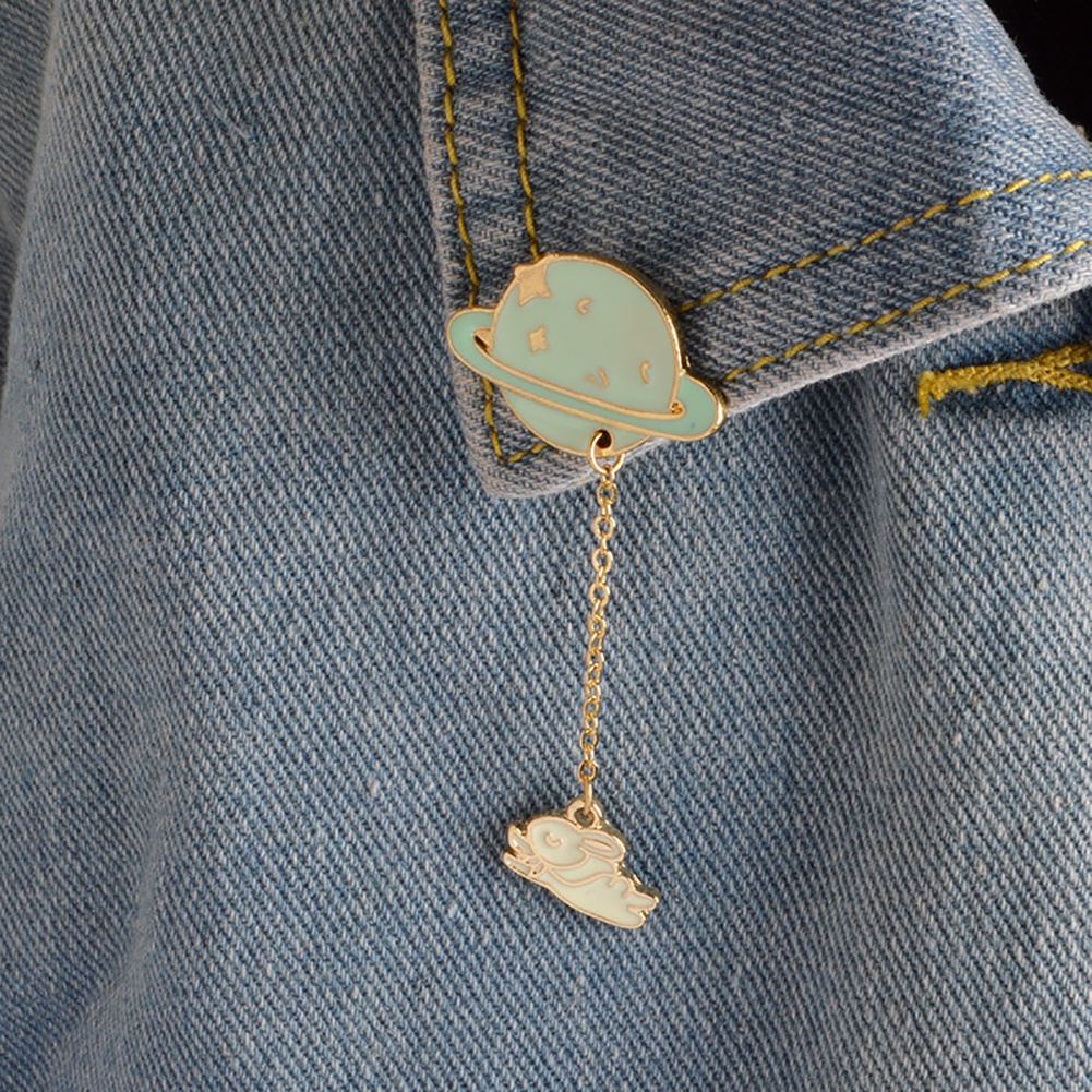 Ghim Cài Áo Hình Phi Hành Gia Và Hành Tinh Thời Trang Cho Nam Nữ