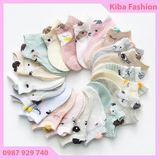 Set gồm 5 đôi tất lưới mùa hè cho bé trai/gái 0-3 tuổi 5TLKS (Màu giao ngẫu nhiên)