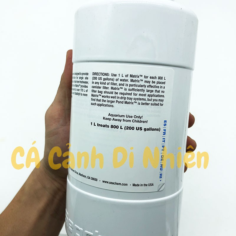 Seachem Matrix HỘP 1 LÍT  - Vật Liệu Lọc Xử Lý Nước Hồ Cá