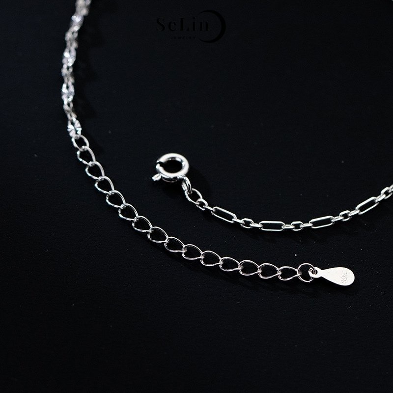 Lắc tay bạc vòng tay bạc 925 nữ phi hành gia galaxy SELIN JEWELRY - 0006