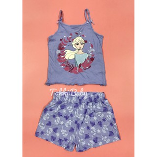 Set áo dây quần đùi elsa cho bé gái